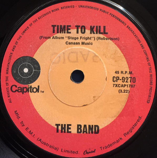 The Band : Time To Kill (7", Single)