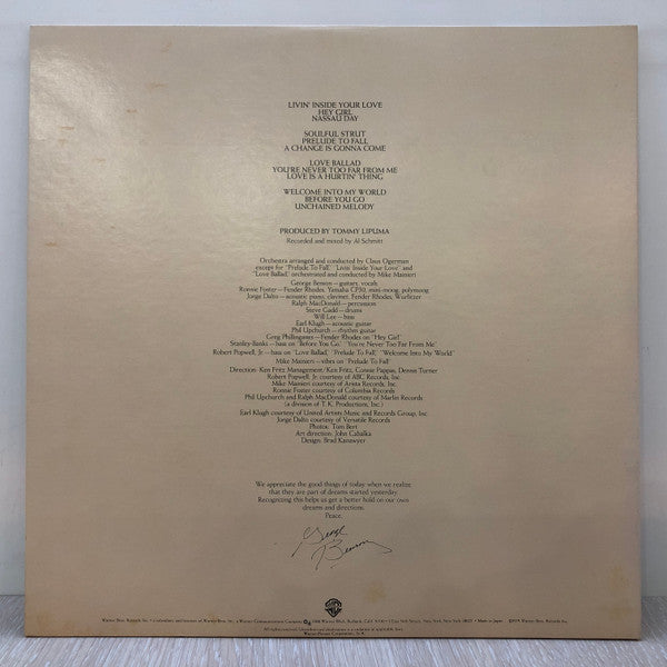 George Benson : Livin' Inside Your Love (2xLP, Album, Gat)