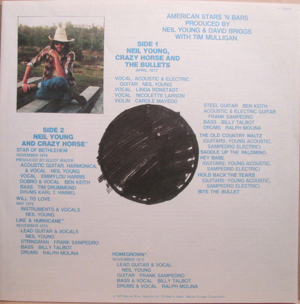 Neil Young : American Stars 'N Bars (LP, Album, Promo)