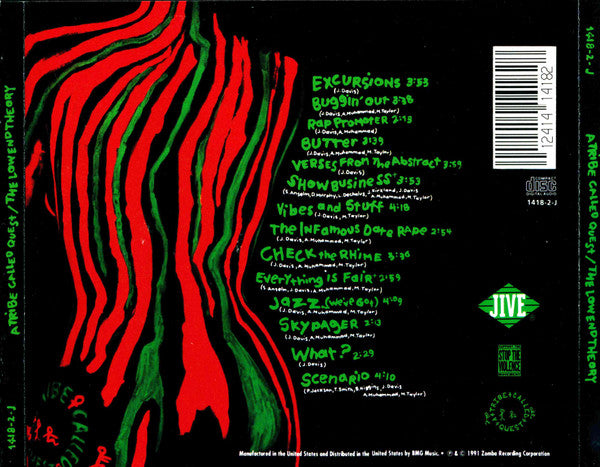 A Tribe Called Quest : The Low End Theory (CD, Album, DIS)