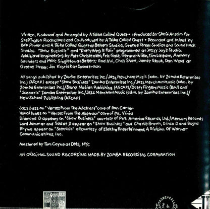 A Tribe Called Quest : The Low End Theory (CD, Album, DIS)