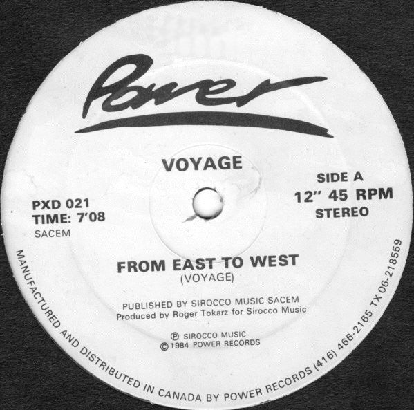 Voyage : From East To West (12")