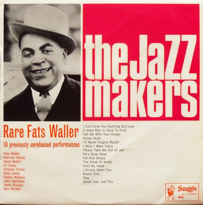 Fats Waller : Rare Fats Waller (16 Previously Unreleased Performances) (LP, Album)