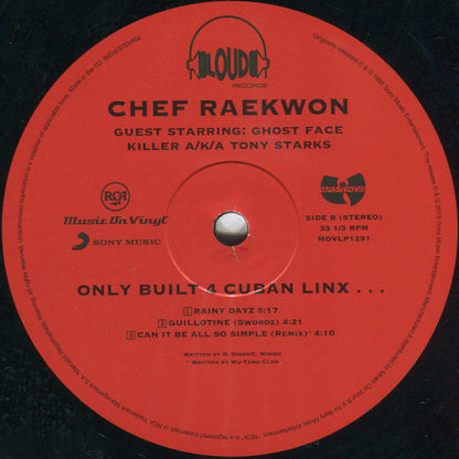 Chef Raekwon* : Only Built 4 Cuban Linx... (2xLP, Album, RE, 180)