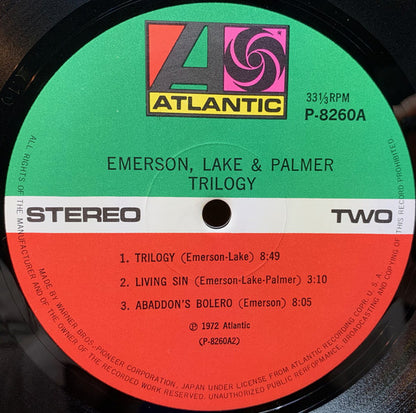 Emerson, Lake & Palmer : Trilogy  (LP, Album, Gat)