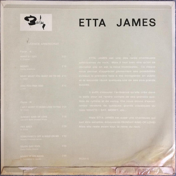 Etta James : Eddy Mitchell Présente Les Rois Du Rock Volume 6 (LP, Comp)