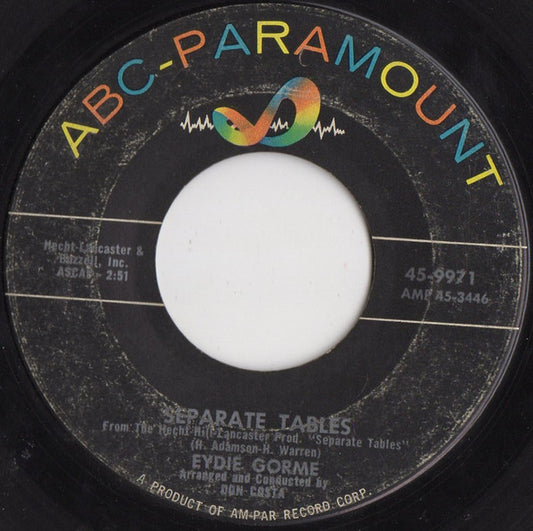 Eydie Gorme* : Separate Tables / The Voice In My Heart (7")