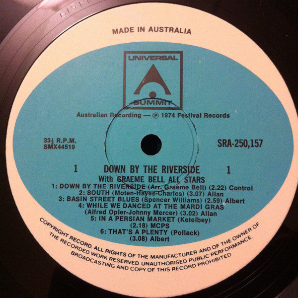Graeme Bell All Stars : Down By The Riverside (LP, Album)
