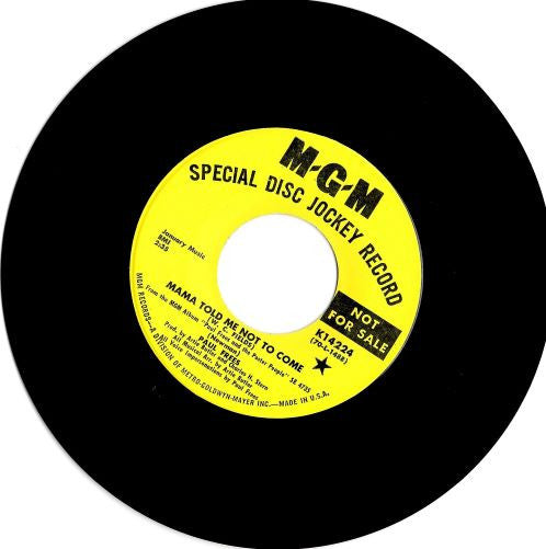 Paul Frees : Raindrops Keep Fallin' On My Head / Mama Told Me Not To Come (7", Promo)