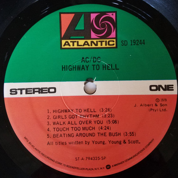 AC/DC : Highway To Hell (LP, Album, RE, SP )