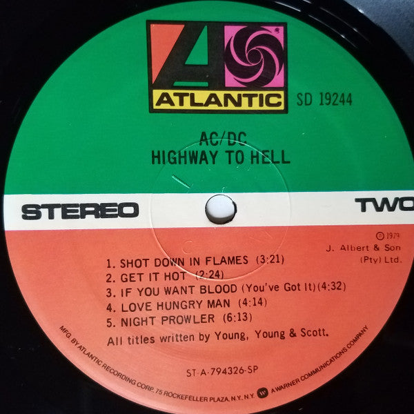 AC/DC : Highway To Hell (LP, Album, RE, SP )