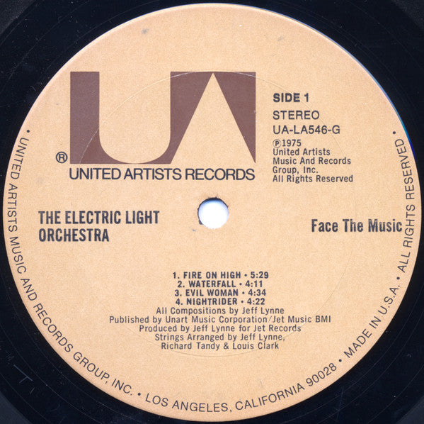 Electric Light Orchestra : Face The Music (LP, Album, Ter)