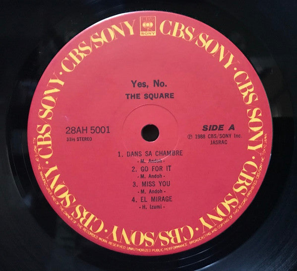 The Square* : Yes, No. (LP, Album)