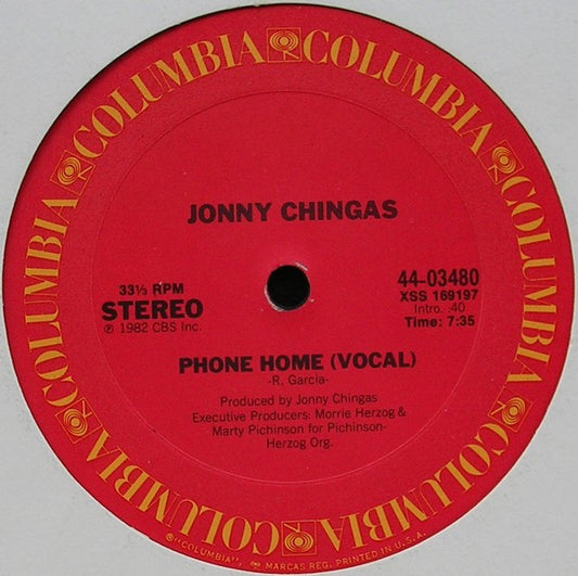 Jonny Chingas : Phone Home (12")