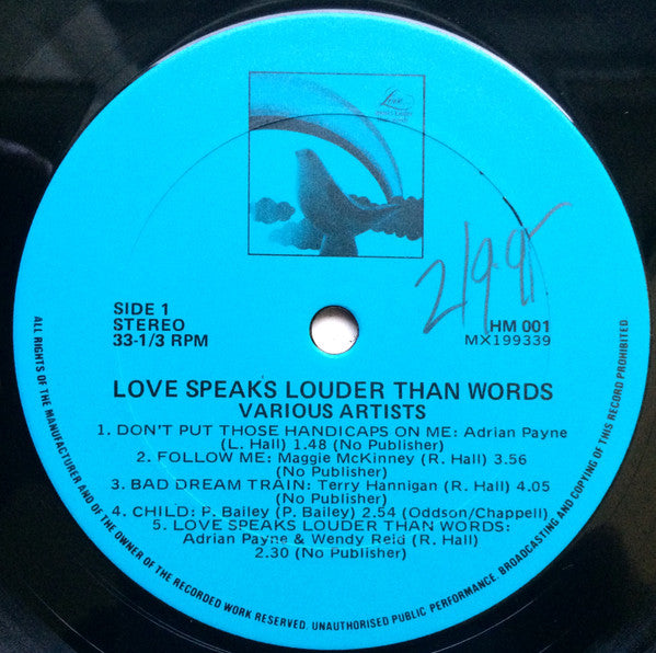 Various : Love Speaks Louder Than Words (2xLP)