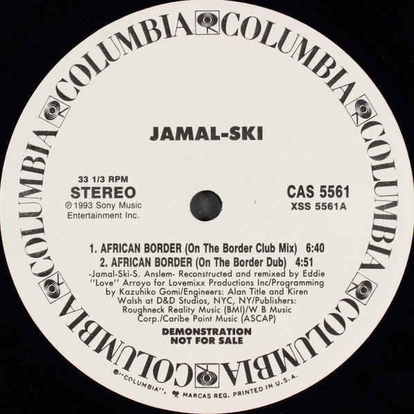 Jamal-Ski* : African Border (12", Promo)