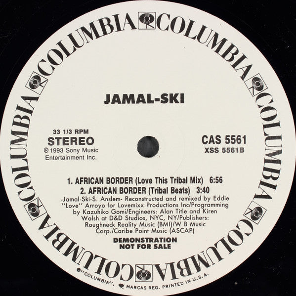Jamal-Ski* : African Border (12", Promo)