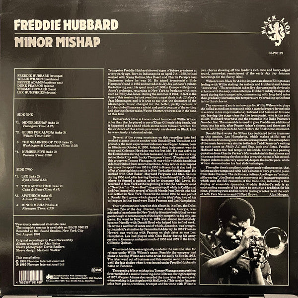 Freddie Hubbard : Minor Mishap (LP, RE)