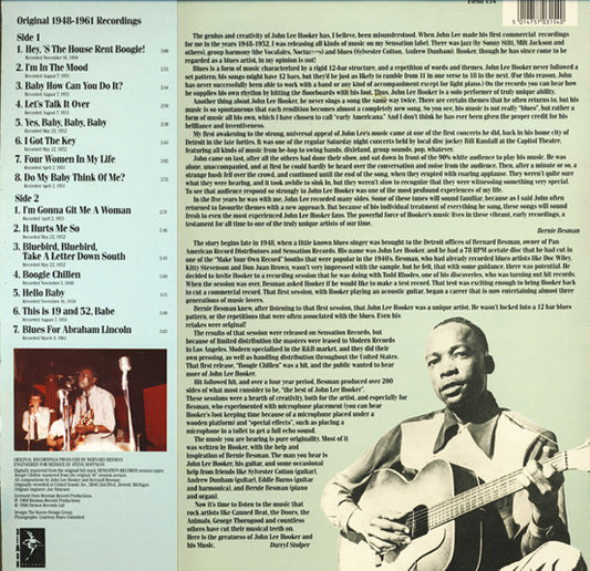 John Lee Hooker : The Detroit Lion (LP, Comp, RM)