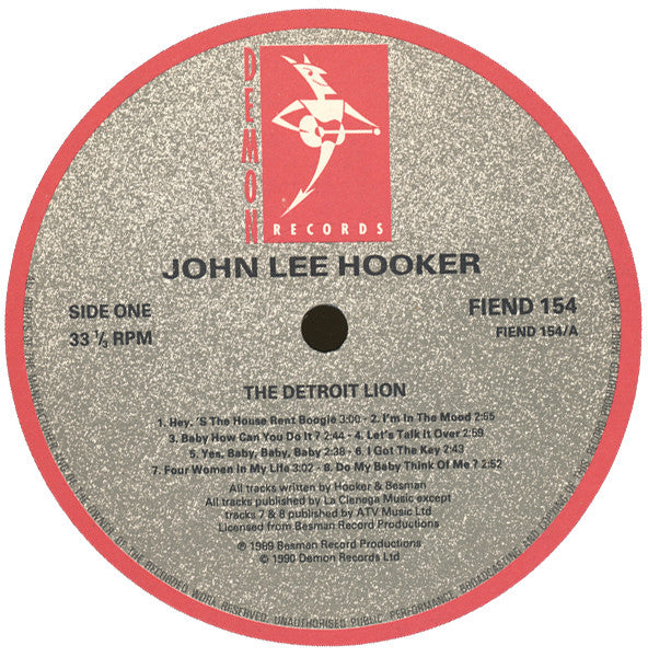 John Lee Hooker : The Detroit Lion (LP, Comp, RM)