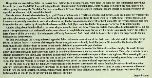 John Lee Hooker : The Detroit Lion (LP, Comp, RM)