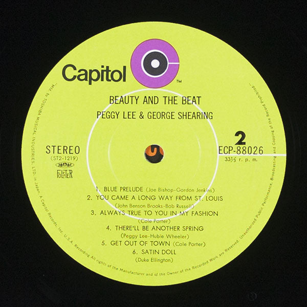 Peggy Lee / George Shearing : Beauty And The Beat! (LP, Album)