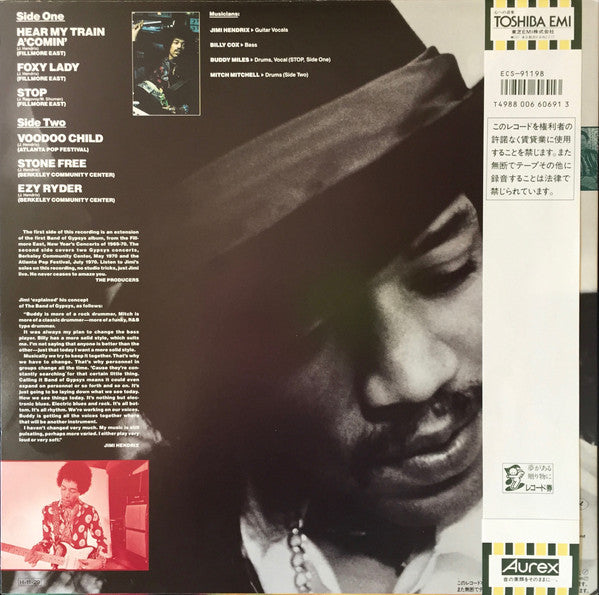Jimi Hendrix : Band Of Gypsys 2 (LP, Album, Rai)