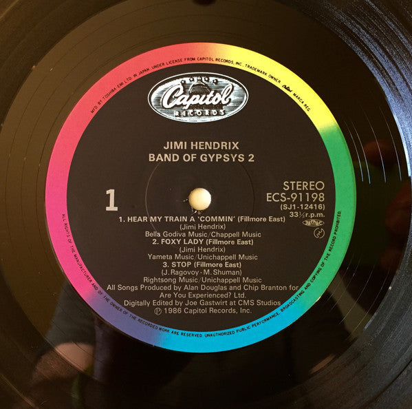 Jimi Hendrix : Band Of Gypsys 2 (LP, Album, Rai)
