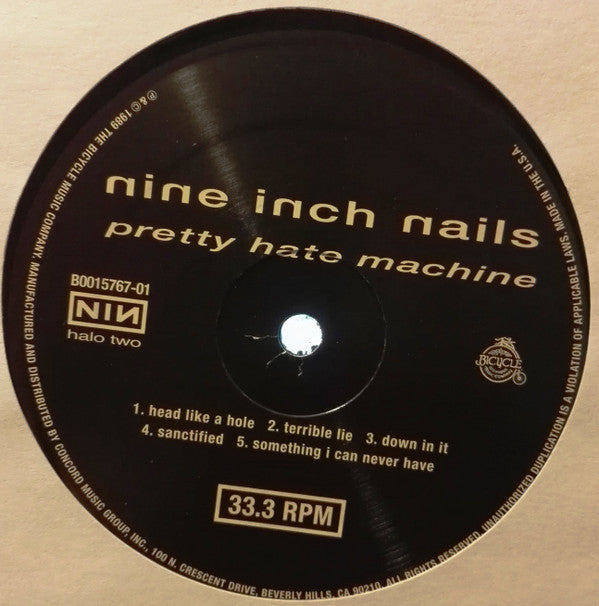 Nine Inch Nails : Pretty Hate Machine (LP, Album, RE, RM, 180)