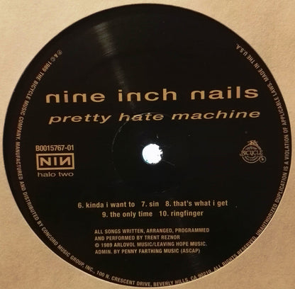 Nine Inch Nails : Pretty Hate Machine (LP, Album, RE, RM, 180)