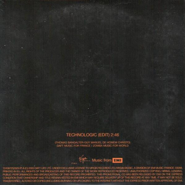 Daft Punk : Technologic (CD, Single, Promo)