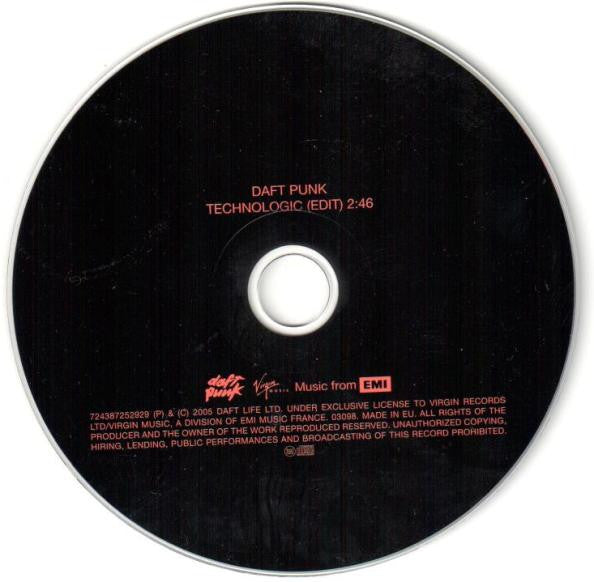 Daft Punk : Technologic (CD, Single, Promo)
