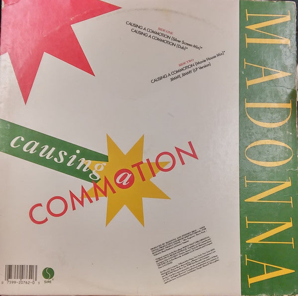 Madonna : Causing A Commotion (12", Maxi, All)