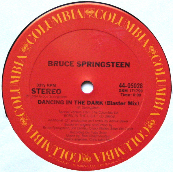 Bruce Springsteen : Dancing In The Dark (12", Single, Pit)