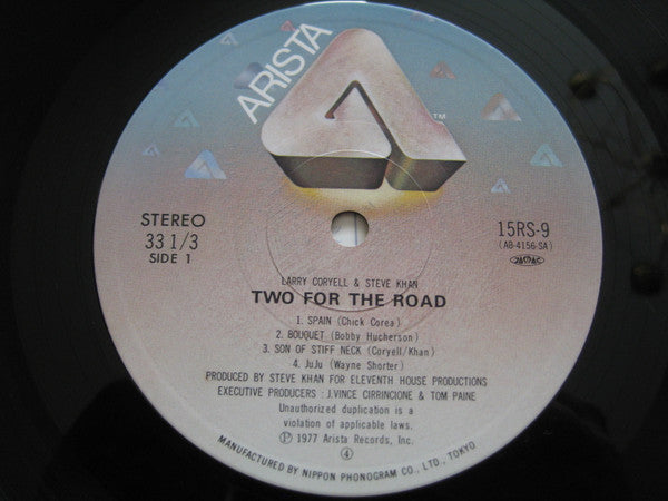 Larry Coryell / Steve Khan : Two For The Road (LP, Album, RE)