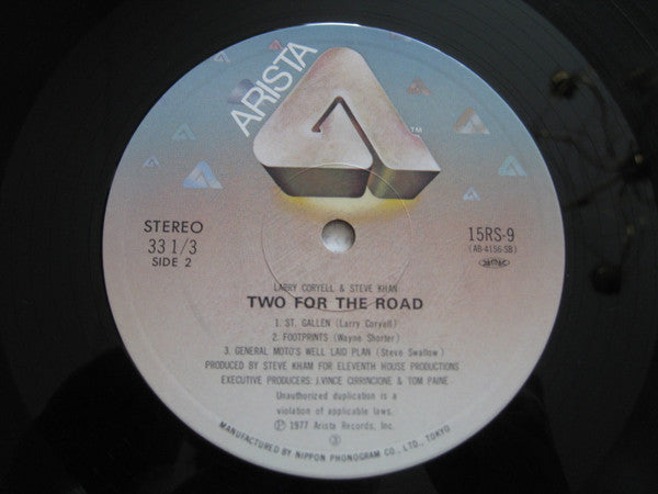 Larry Coryell / Steve Khan : Two For The Road (LP, Album, RE)