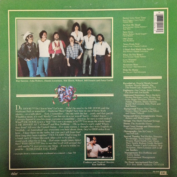 Dr. Hook : Sometimes You Win (LP, Album, Los)