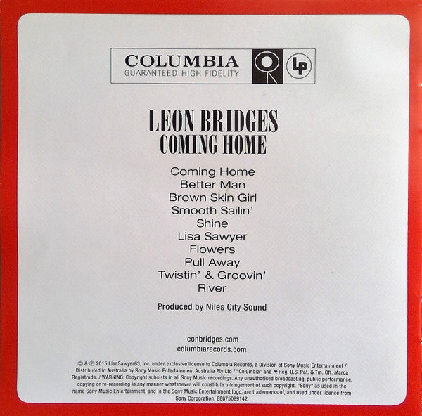Leon Bridges : Coming Home (CD, Album)