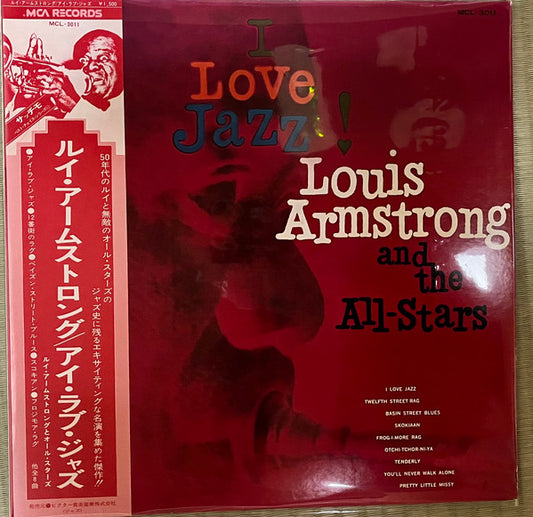 Louis Armstrong And The All-Stars* : I Love Jazz! (LP, Album, Mono)
