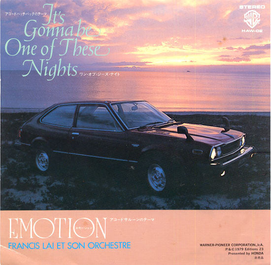 Francis Lai Et Son Orchestre* = フランシス・レイ・オーケストラ* : It's Gonna Be One Of These Nights = ワン・オブ・ジーズ・ナイト /  Emotion = エモーション (7", Promo)