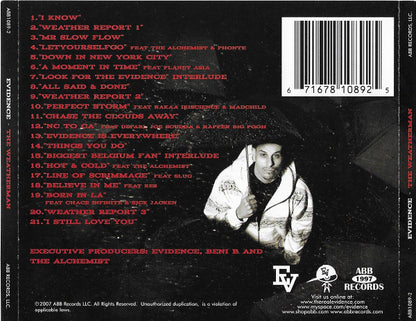 Evidence (2) : The Weatherman LP (CD, Album)