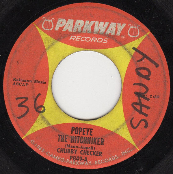 Chubby Checker : Popeye (7", Single, ARP)