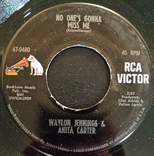 Waylon Jennings & Anita Carter : I Got You (7", Hol)