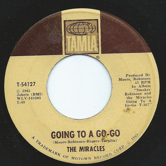 The Miracles : Going To A Go-Go / Choosey Beggar (7", Single, RP)