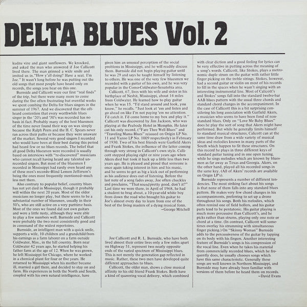 Various : Mississippi Delta Blues Vol. 2 (LP, Album)