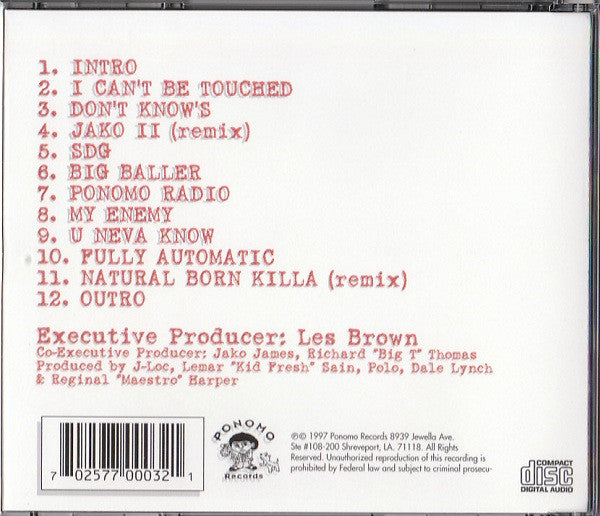 The Notorious Outlaw Jako James* featuring The James Gang : Fully Automatic (CD, Album)