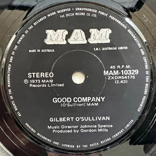 Gilbert O'Sullivan : Ooh Baby  (7", Single)