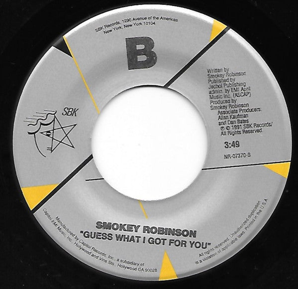 Smokey Robinson : Double Good Everything (7", Single)