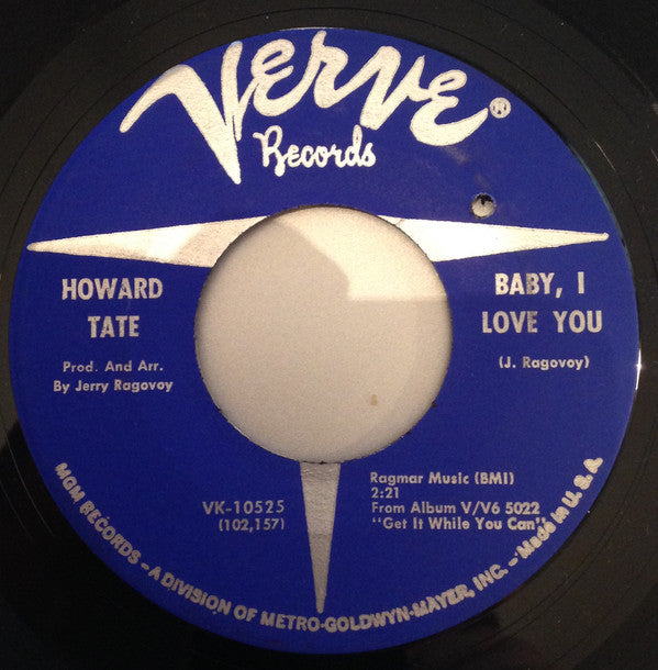 Howard Tate : Baby, I Love You (7", MGM)