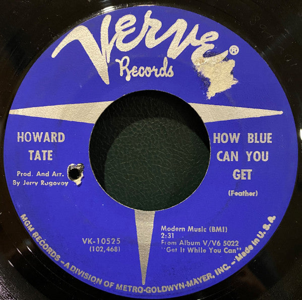 Howard Tate : Baby, I Love You (7", MGM)